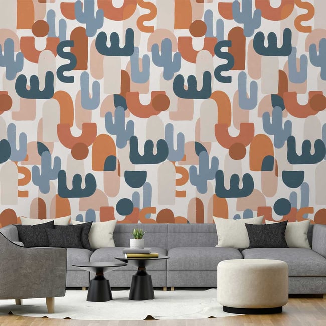 Papier peint lakota point Couleur intissé <span itemprop=