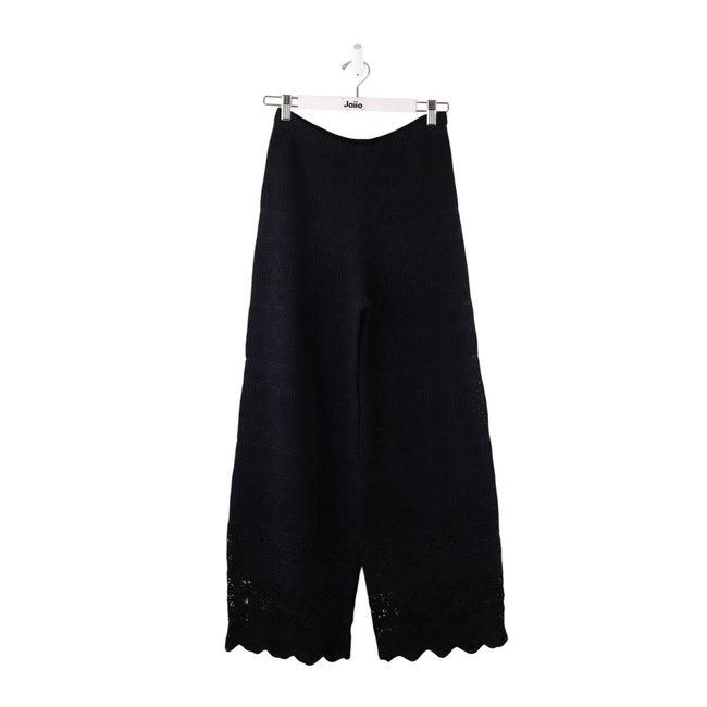 Pantalon droit - Très Bon État noir <span itemprop=