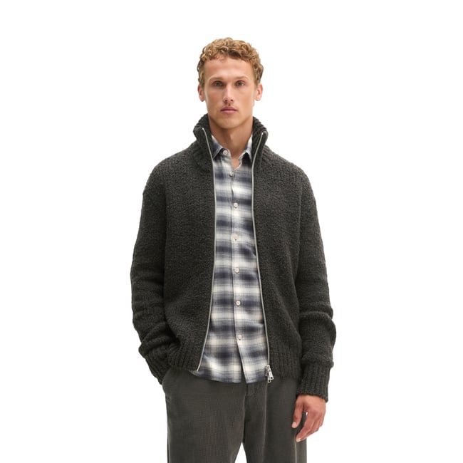 Cardigan oversize en maille bouclée en mélange de laine vierge douce - MARC O'POLO
