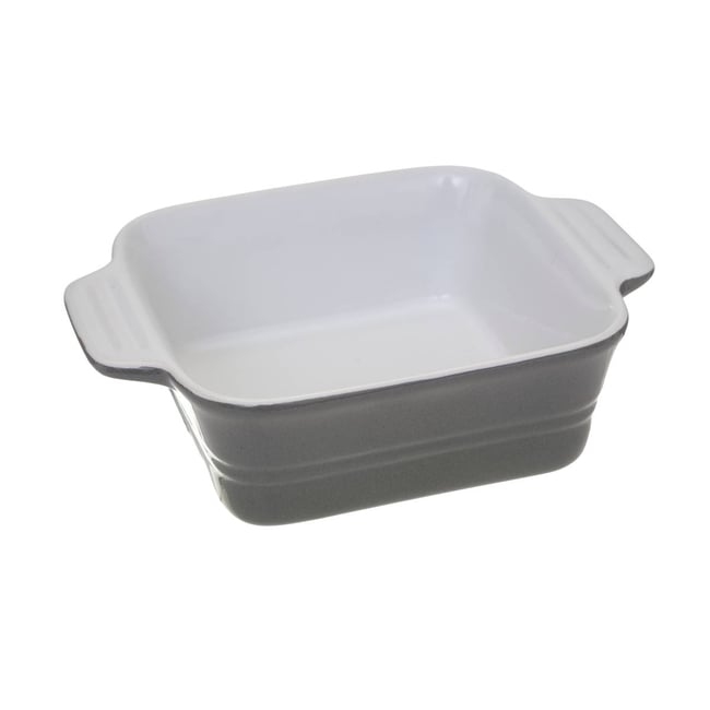 Plat carré en faïence ESSENTIELS multicolore <span itemprop=
