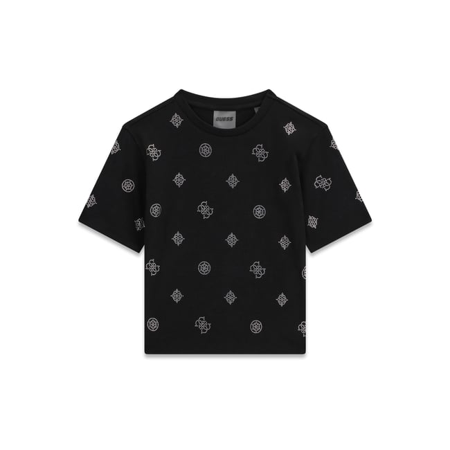 T-Shirt À Logo Imprimé Sur Toute La Surface noir <span itemprop=