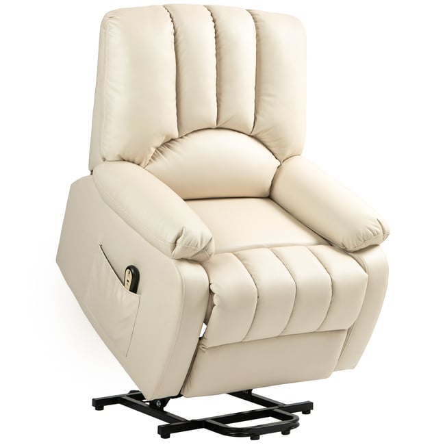 Fauteuil releveur électrique Microfibre Couleur beige <span itemprop=