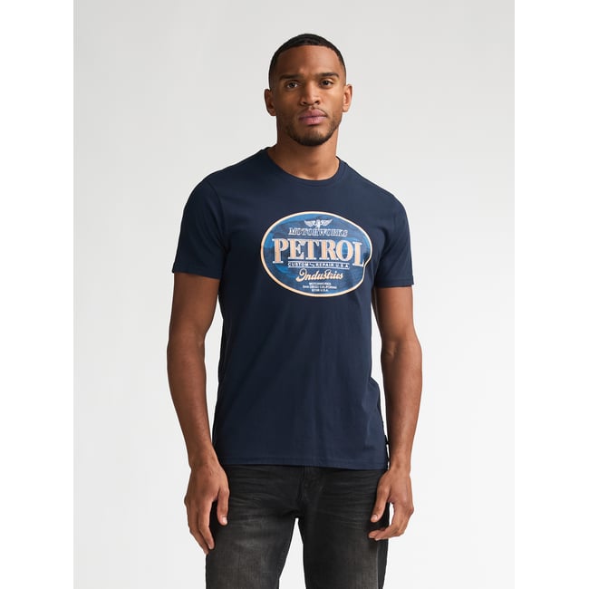 T-shirt en jersey imprimé estrella bleu navy blue <span itemprop=