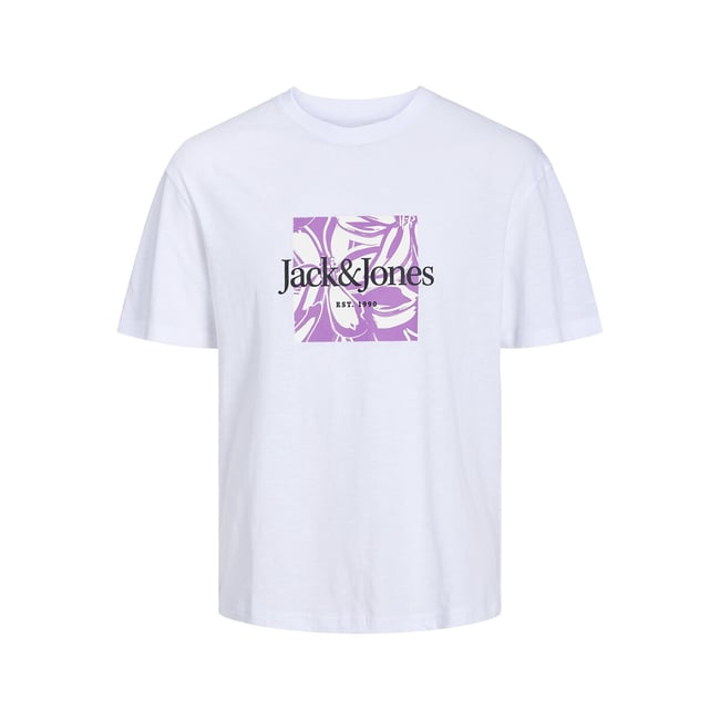 T-shirt col rond  blanc <span itemprop=