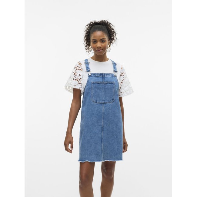 Robe En Denim medium blue denim <span itemprop=