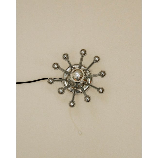 Applique murale en inox Suzette N°251 - Bon état Couleur métal <span itemprop=