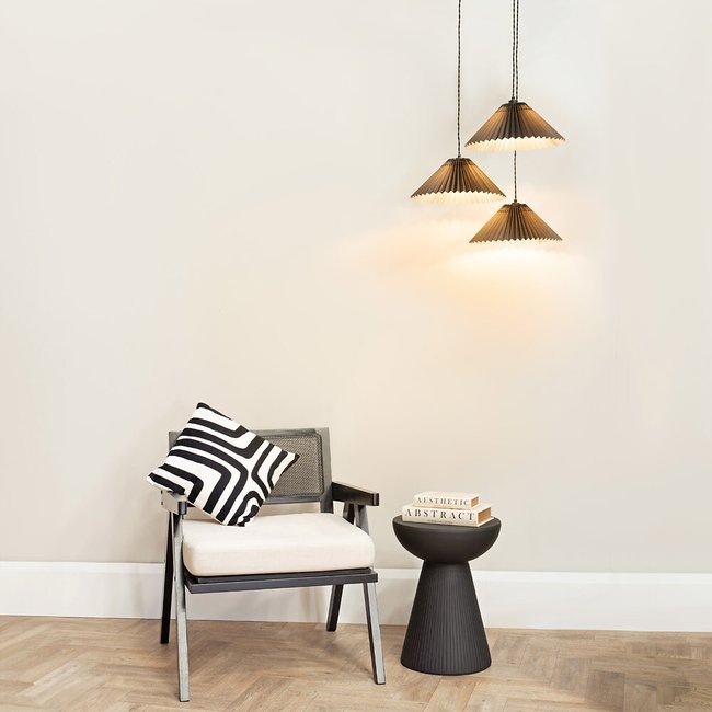 Akira Pleated Shade 3 Drop Ceiling Light - SO'HOME