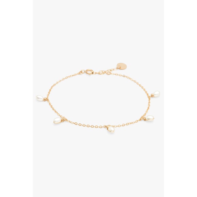 Bracelet Faraya - Perles de culture or / perles de culture <span itemprop=