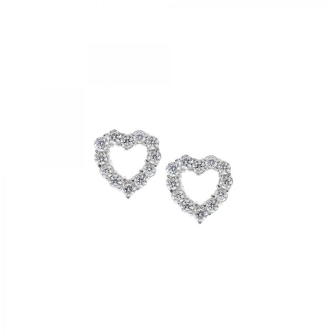Boucles D'oreilles En Argent 925 Cuori argent <span itemprop=