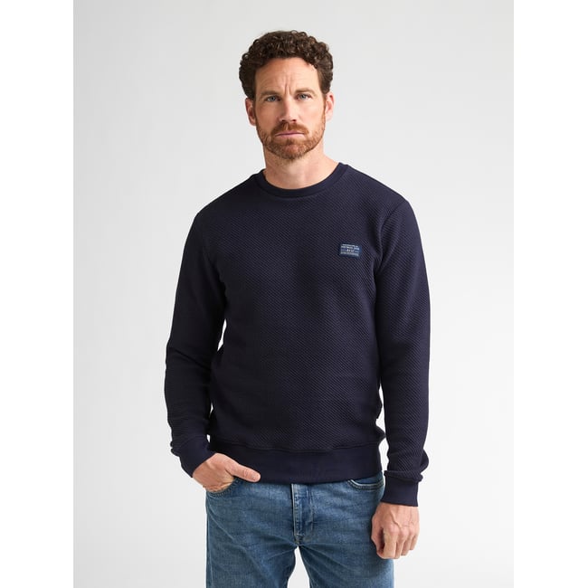 Sweat  col rond texturé ironwall - PETROL INDUSTRIES