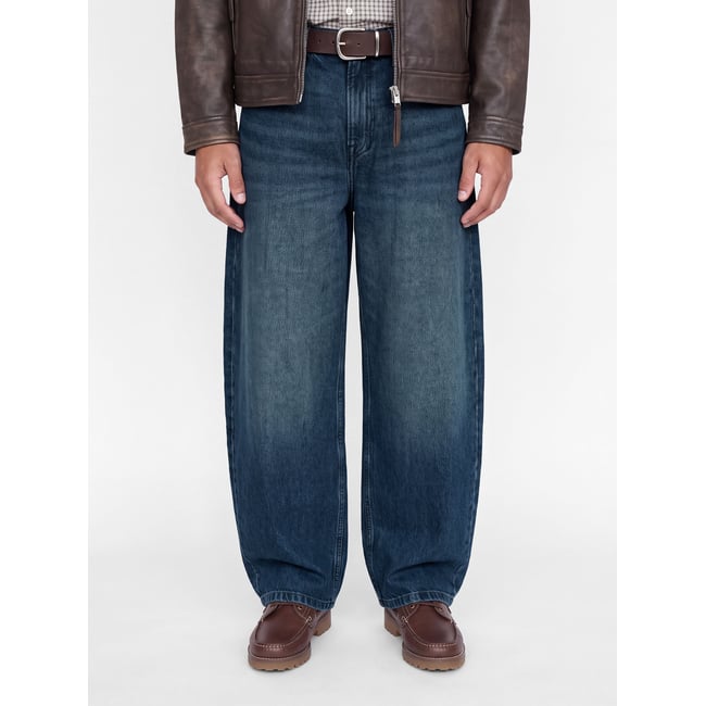 Jeans À Coupe Tonneau blue denim 1 <span itemprop=