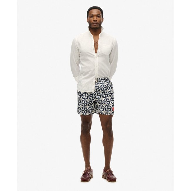 Short de bain imprimé Tile longueur 43 cm - SUPERDRY