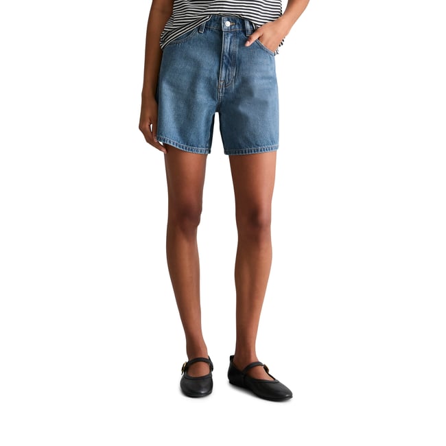 Short en jean modèle Filda relaxed en denim rigide - MARC O’POLO DENIM