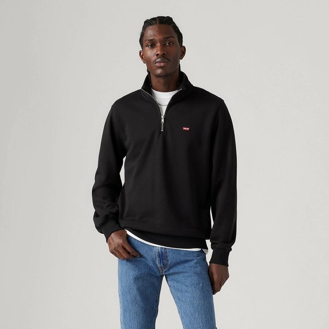 Sweat demi-zippé Scuba Oversized à col cheminée *Long