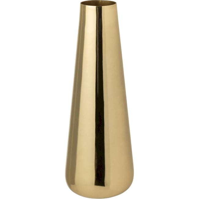 Vase en aluminium Couleur doré <span itemprop=