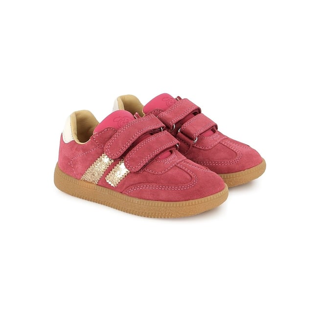 Kids Yuzu Lo Scratch Trainers, pink, SHOO POM