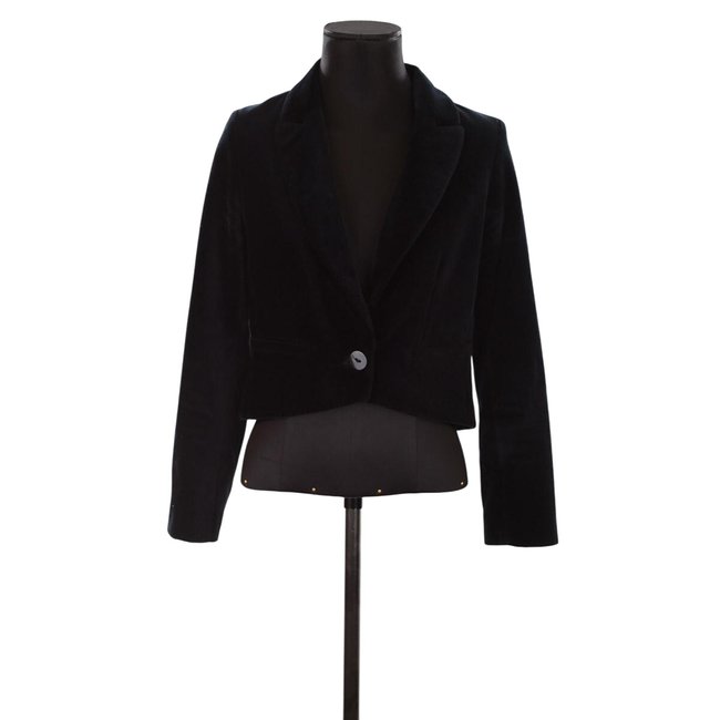 Blazer court en coton - Très Bon État marine <span itemprop=