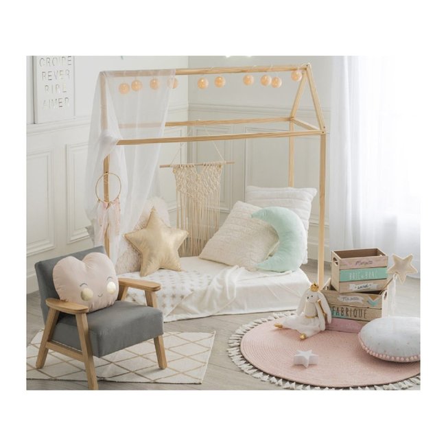 Cabane enfant Attrape-rêves Couleur bois <span itemprop=