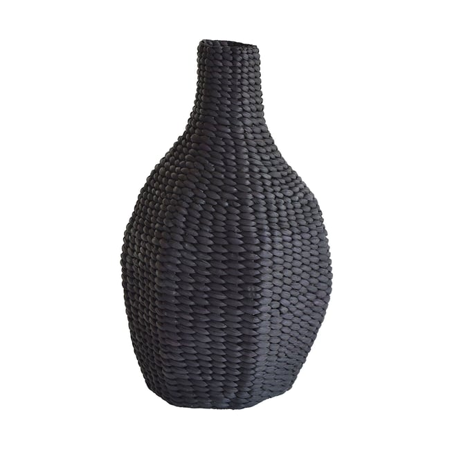 Jarre en jacinthe d'eau Couleur noir <span itemprop=