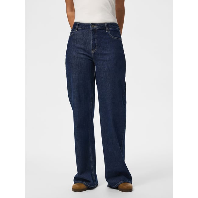 Jean À Coupe Ample bleu - dark blue denim1 <span itemprop=