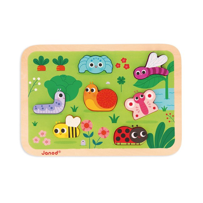 Puzzle En Bois Le Jardin - JANOD