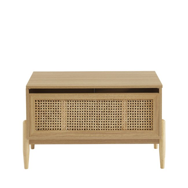 Coffre de rangement enfant en bois et cannage L74cm- LILOU - DRAWER