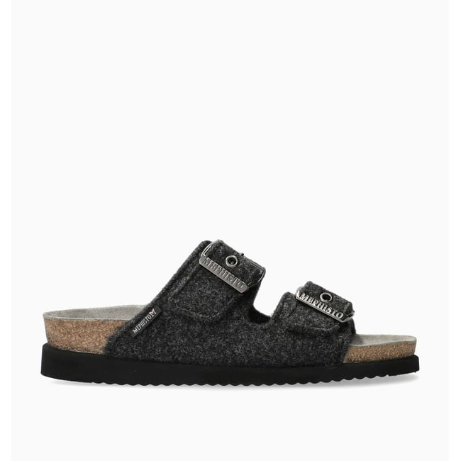 Sandales en textile HESTER W gris carbone 5138 <span itemprop=