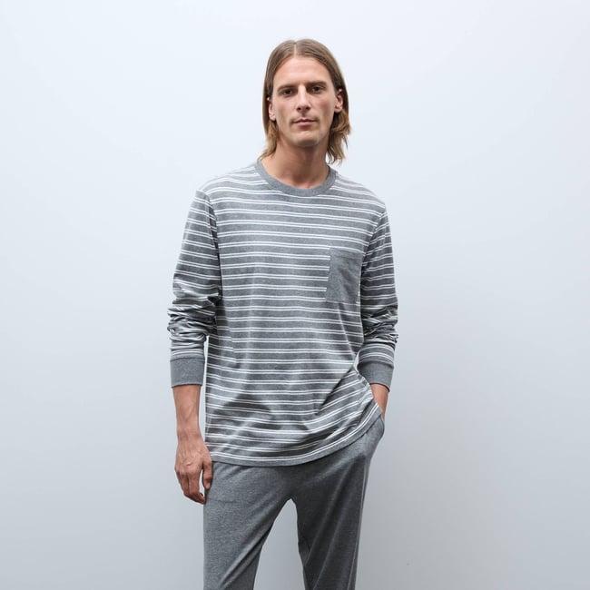 Ensemble de pyjama long en jersey en coton - MONOPRIX