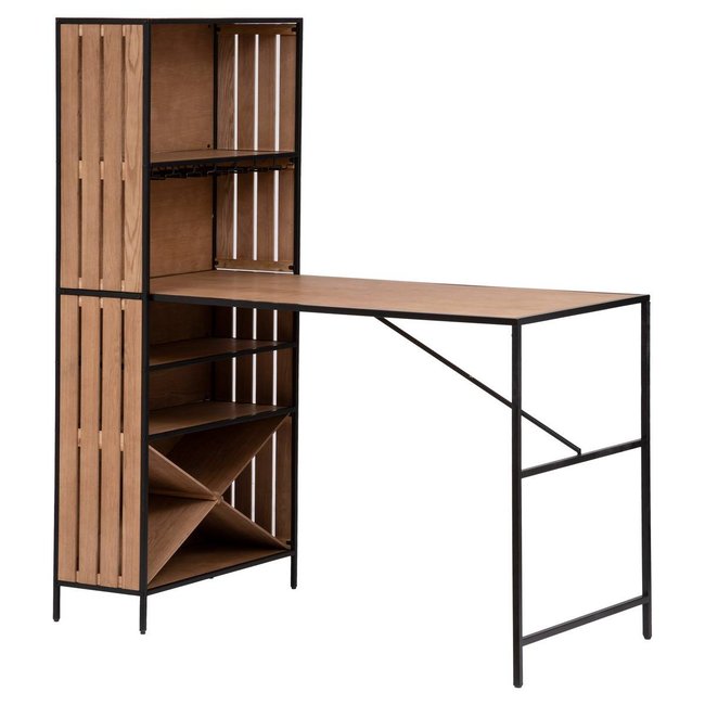 Table de bar BAKOS Couleur bois <span itemprop=