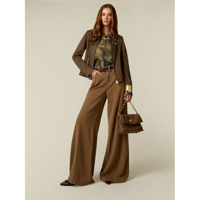 Pantalon palazzo avec charm - OLTRE