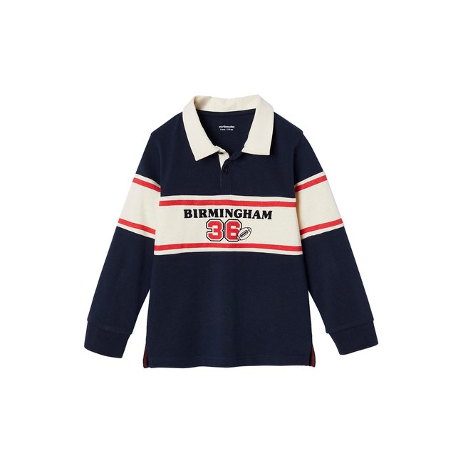 Polo style rugby VOYAGE marine <span itemprop=