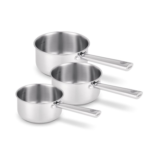 Set de 3 casseroles Cicla inox <span itemprop=