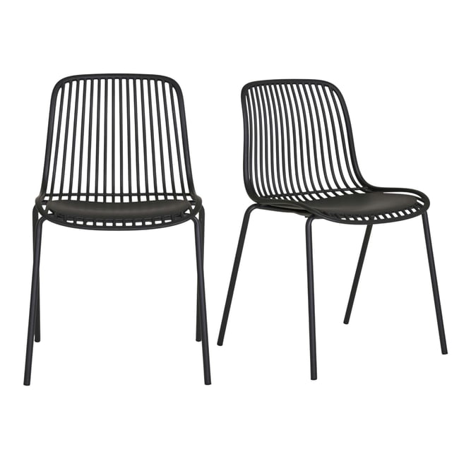 Chaise empilable en polypropylène (lot de 2) ELVA - PIER IMPORT
