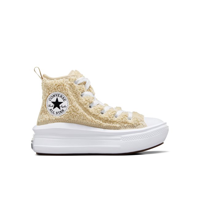 Baskets CHUCK TAYLOR ALL STAR MOVE PLATFORM SHERPA pierre de plage/blanc/noir <span itemprop=