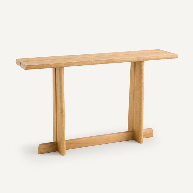 Consola de roble macizo, Boecy roble natural <span itemprop=