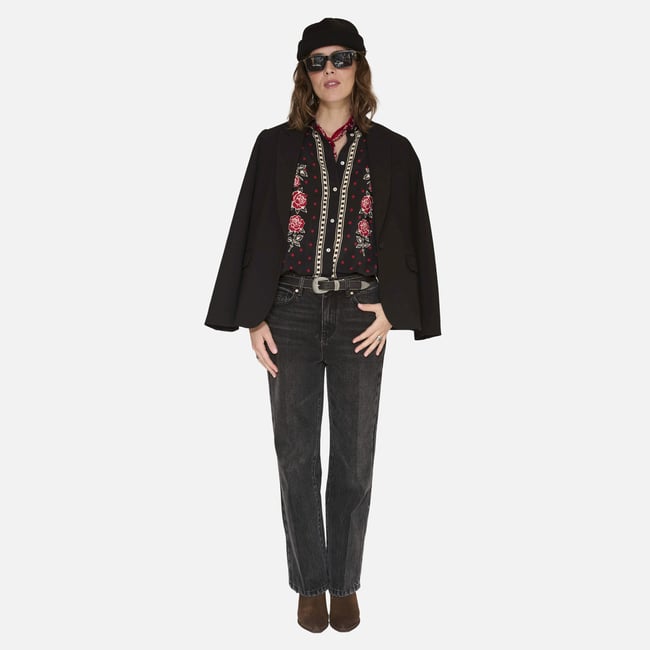 Chemise CHAIMA black <span itemprop=