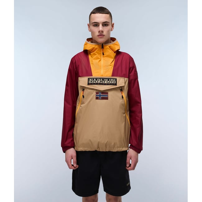 Veste Rainforest Pocket 2 marron/rouge <span itemprop=
