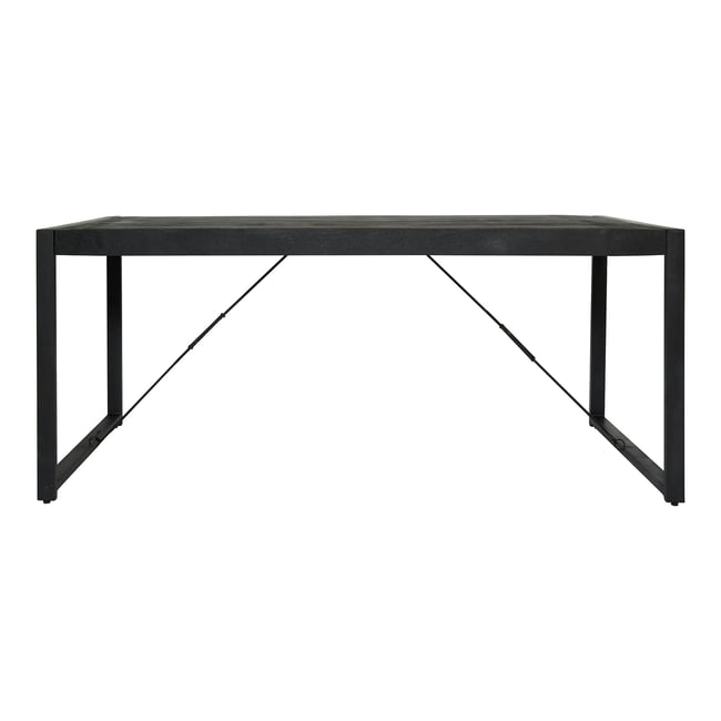 Table à manger 4/6 places bois et métal MILORA - PIER IMPORT