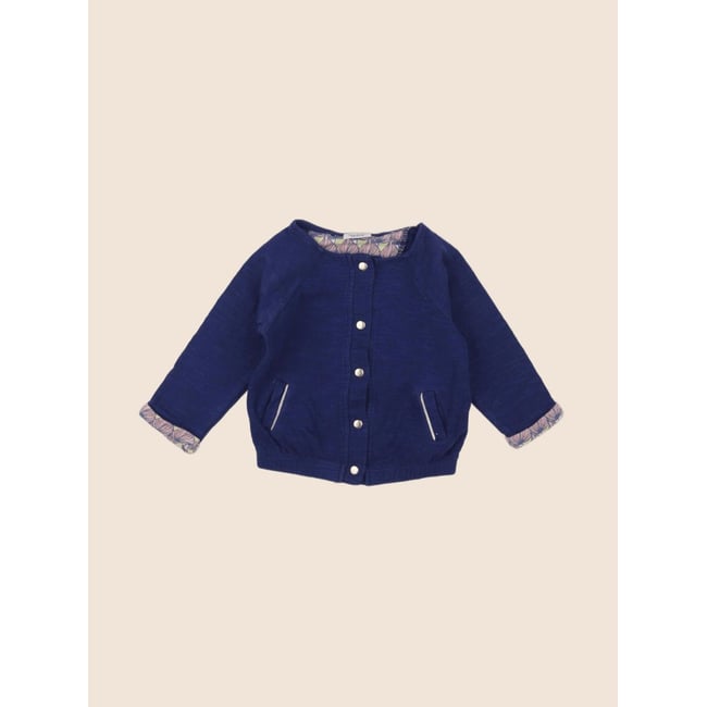 Gilet - Très bon état bleu <span itemprop=