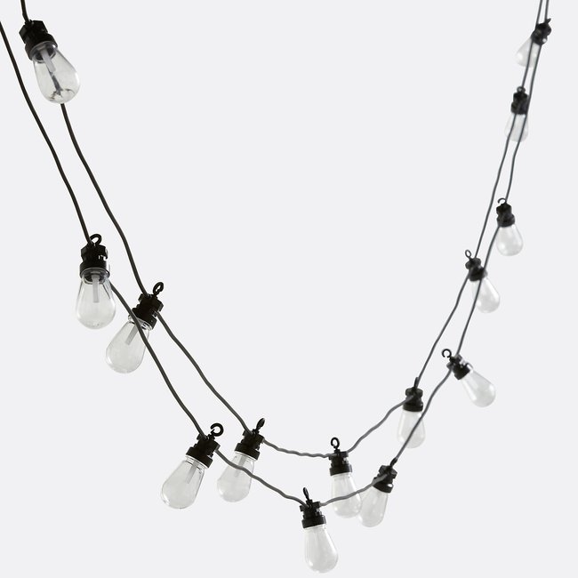 Guirlande guinguette lumineuse décorative, Masti noir <span itemprop=