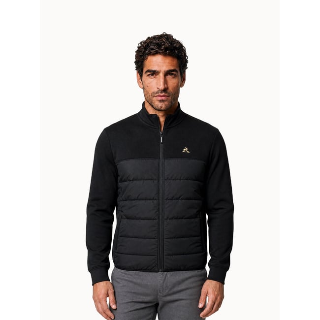 Veste zippée matelassée Coq d'Or en double face Coq d'Or black <span itemprop=