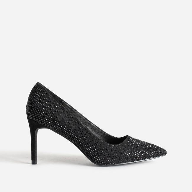 Escarpin URIELLE glitter noir <span itemprop=