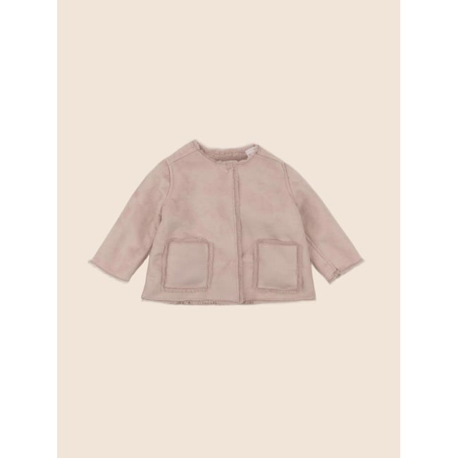 Veste doublé - Très bon état beige <span itemprop=