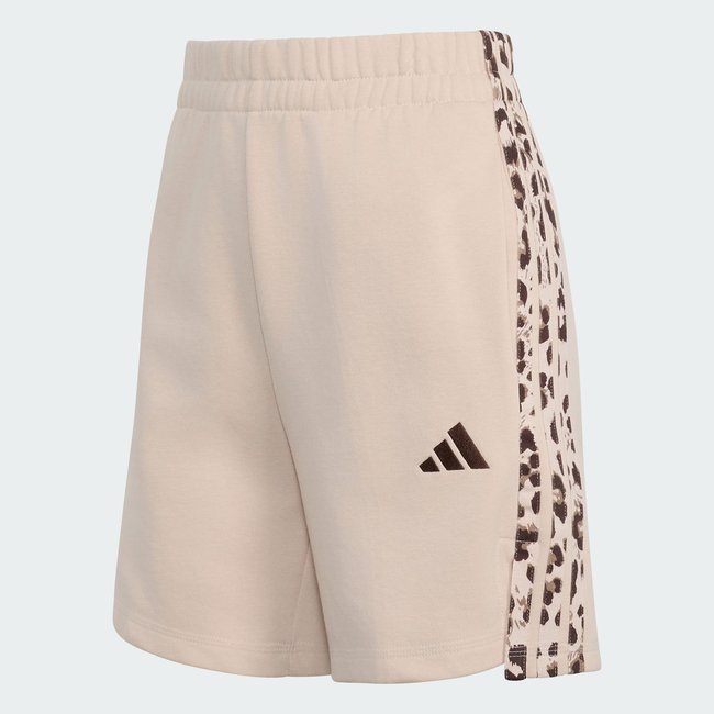 Short imprimé animal 3 bandes Seasonal Essentials crystal linen / multicolor / crystal linen <span itemprop=