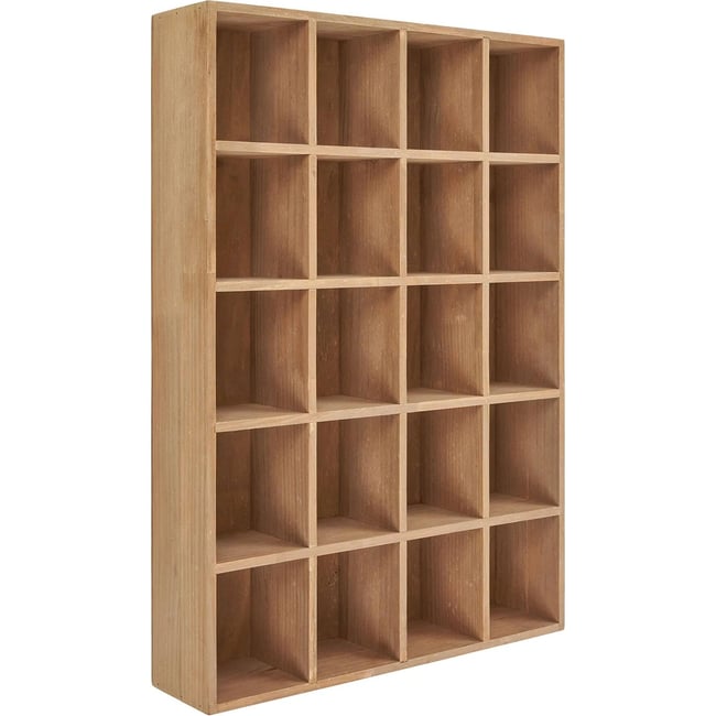 Étagère murale MOSS en bois de pin Couleur bois naturel beige <span itemprop=