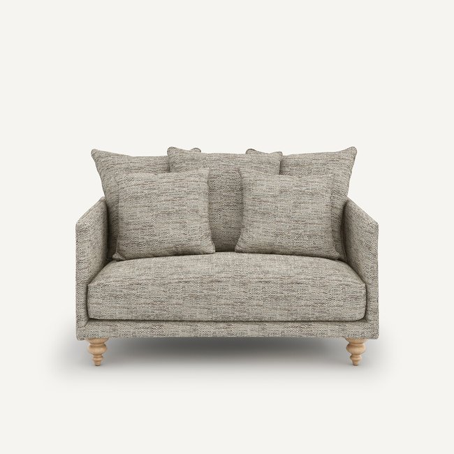 2-Sitzer-Sofa Lazare, Chevron meliert leinen <span itemprop=