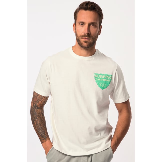 T-shirt manches courtes blanc cassé <span itemprop=