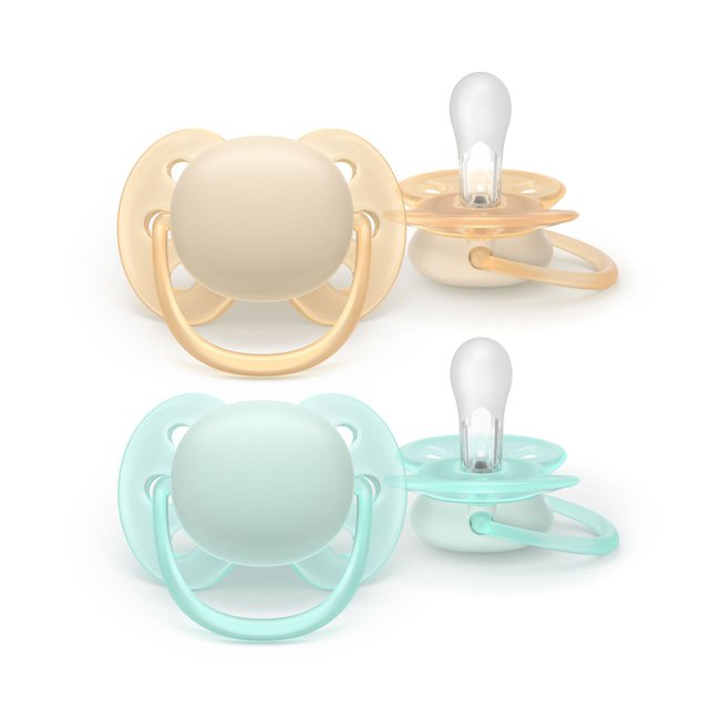 Lot de 2 sucettes Ultra Soft 0-6 mois SCF091/40 - PHILIPS AVENT