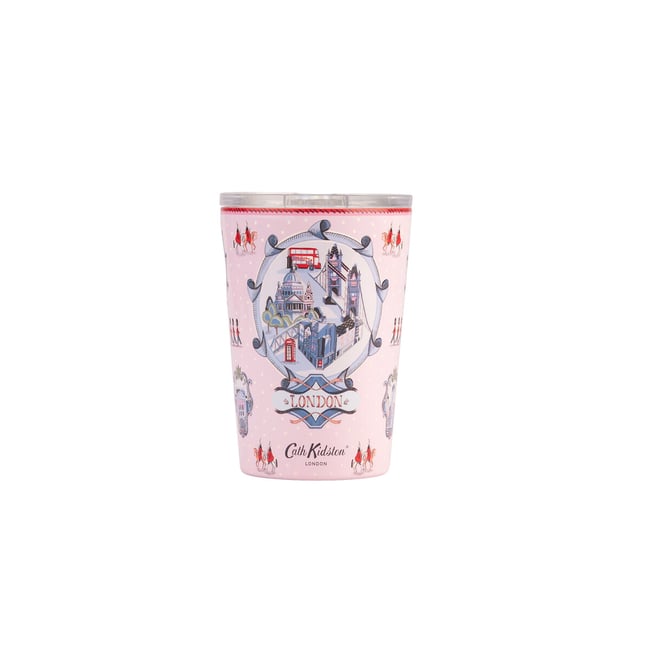 375ml London Town Travel Mug, pink, CATH KIDSTON