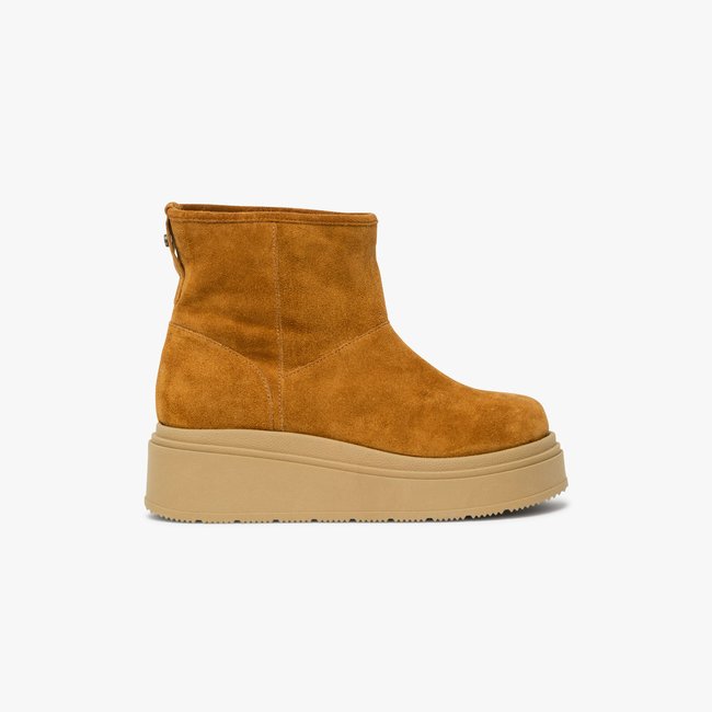 Boots Plat SHIRLEY marron <span itemprop=